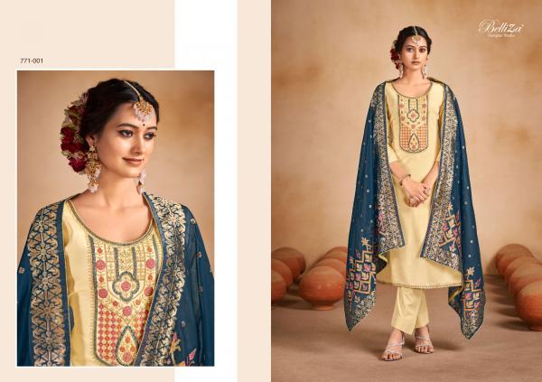 Belliza Saadgi Embroidered jam cotton Designer Dress Material Collection